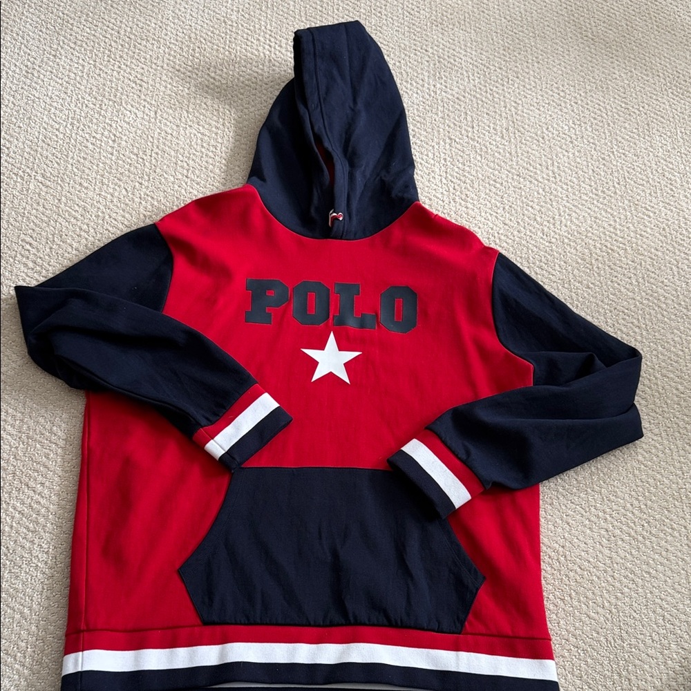 Polo by Ralph Lauren Red and Navy Hoodie
